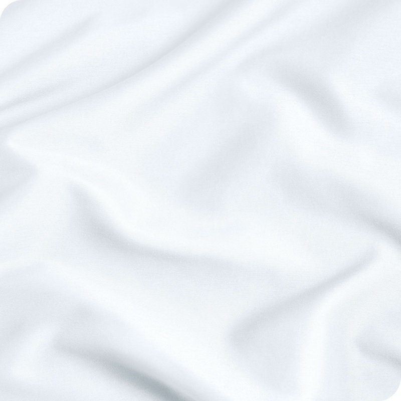 Fermeture de l'enveloppe du coussin en microfibre, Blanc