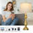 30” Tall Table Lamps with USB & Type-C Ports, Touch Control, LED Bulbs Included-73668156