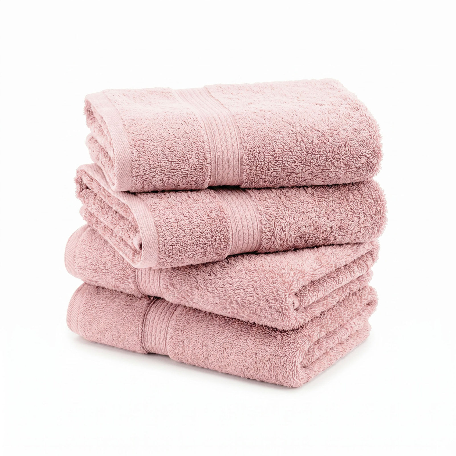 Egyptian Cotton Hand Towels, Tea Rose