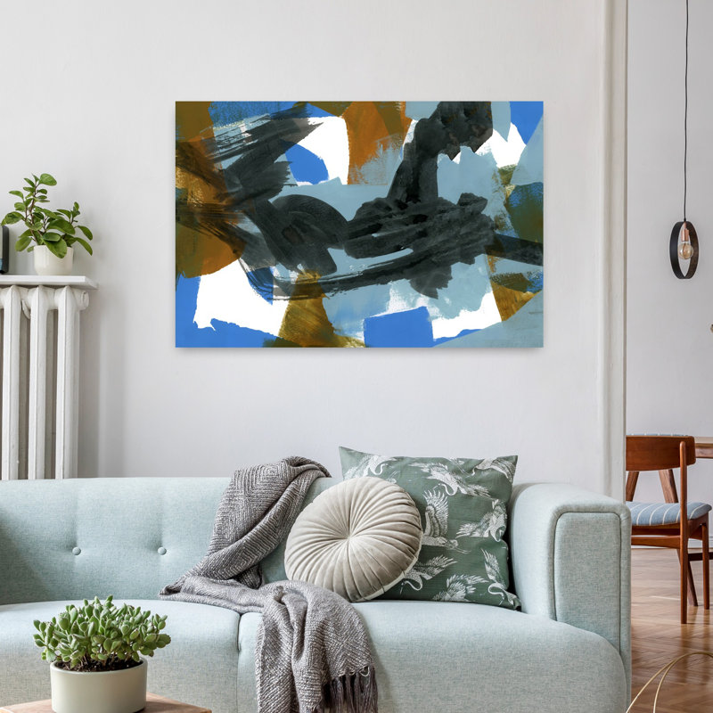 Art contemporain contemporain abstrait, H 36 po x l 24 po