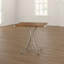 Solid Wood Top Metal Base Dining Table-41761731