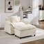 Fauteuil d'appoint moderne avec repose-pieds pour salon-737134724