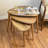 Solid Wood 3 Legs Nesting Tables -Walnut