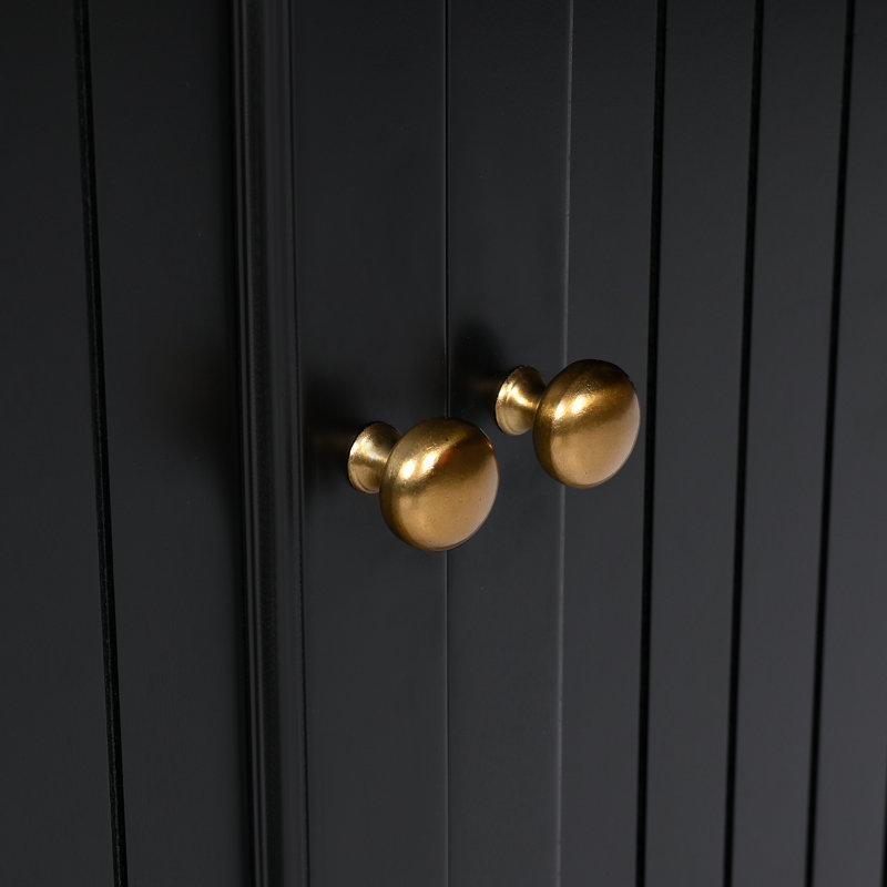 Meuble-lavabo élégant de 36 po avec lavabo en céramique lisse et tiroirs, noir
