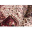 Tapis unique en viscose noué à la main bourgogne / ivoire des années 2010 de 4 pi 1 po x 6 pi 4 po Dodds