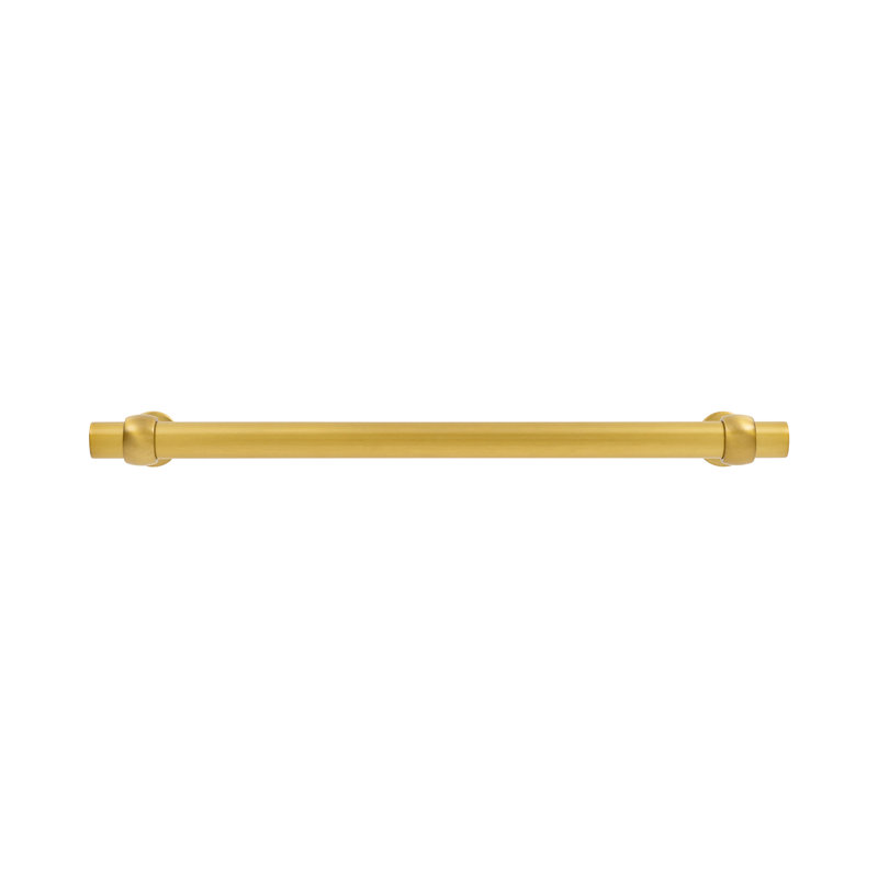 Ostia Collection Pull, 12", Brushed Golden Brass
