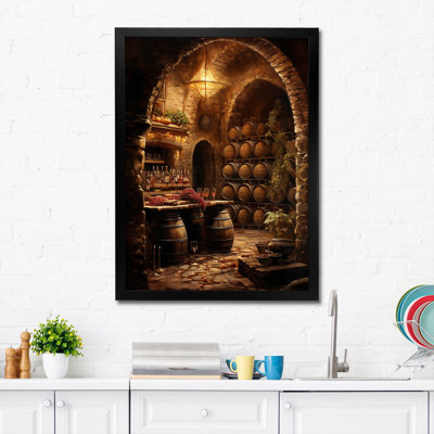 Wine Cellar Harmony - Wine Wall Art Champagne Wall Decor