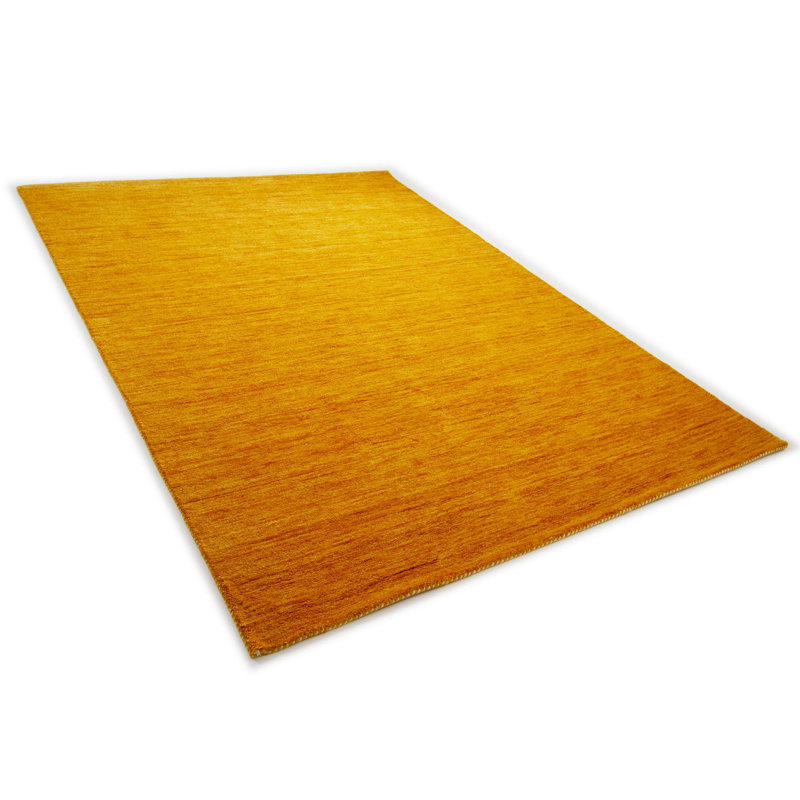 Gargano Solid Colour Wool Hand Woven Area Rug, Rectangle 140 x 200cm