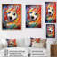 «Johanan Abstract Soccer Energy», art mural de soccer-82518200-82518203