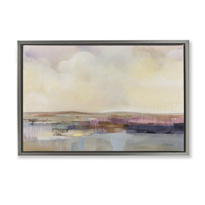 Billowing Clouds Abstraction Framed Floater Canvas by Silvia Vassileva