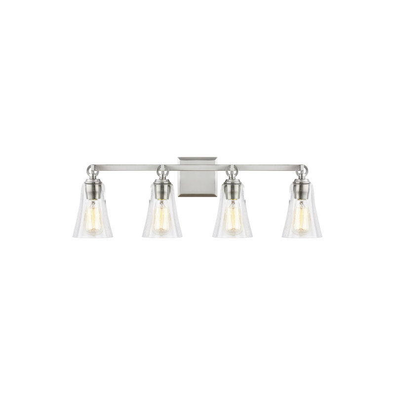 Damajae 4 - Light Dimmable Vanity Light, Satin Nickel