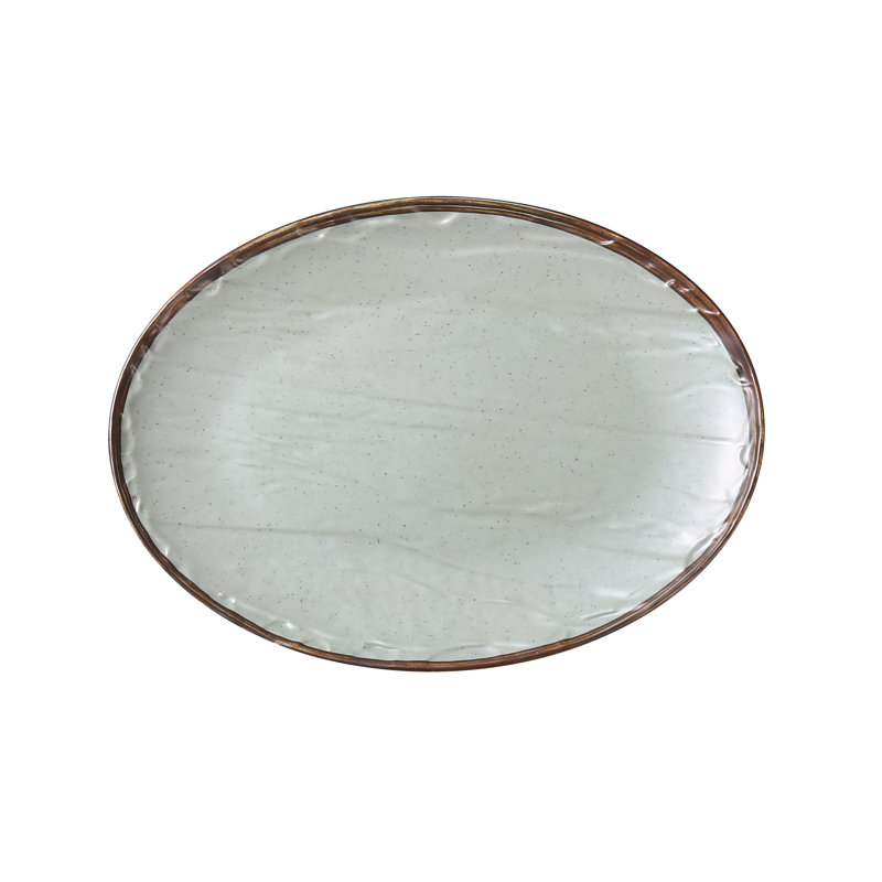 Assiette plate en mélamine de 13 po Yoto