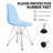 Northfleet Acrylic Dining Chair – Modern Eiffel Base Ghost Chair Accent Seating in Single, Set of 2, or Set of 4 – Gold or Chrome Legs for Banquet, Wedding, Office & Living Room Use-1860914923-1860914927-1819211791