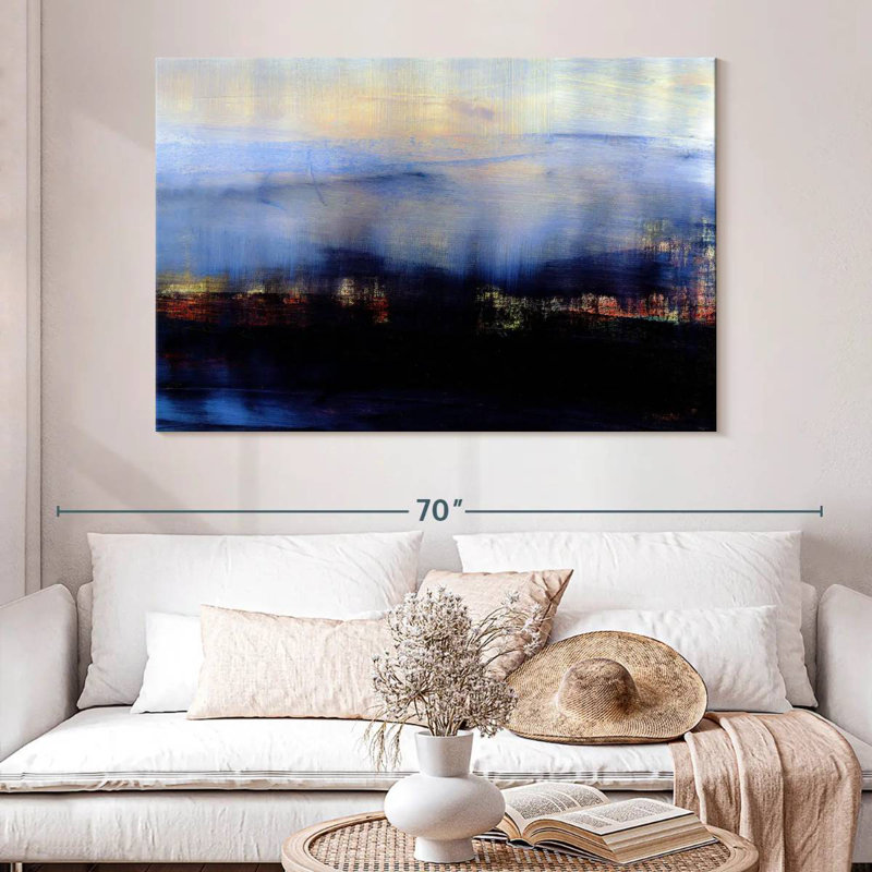 Paysage abstrait Avery II, H 34 po x l 51 po