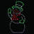 Snowman LED Lighted Display