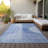 Washable Striped Indoor / Outdoor Rug-1549819466