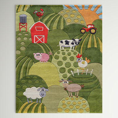 Barbra Handmade Polyester Rug