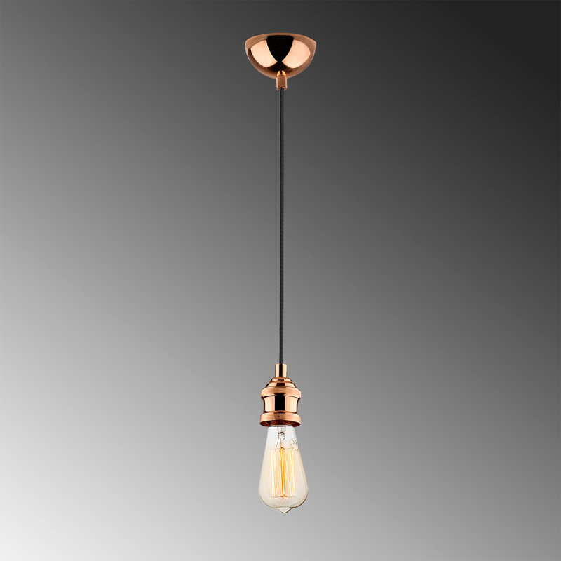 Luminaire suspendu à 1 lumière Sera, Cuivre