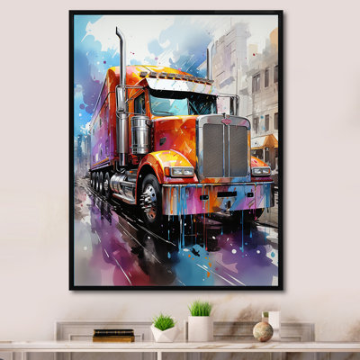 Semi Truck Urban Warrior I, reproduction d'art sur toile