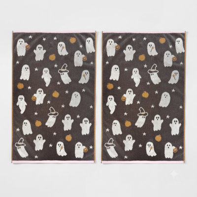 Ghosts Halloween Hand Towels 2pc Set