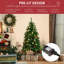 5ft Green Pine Cashmere Christmas Tree with 150 LED Lights