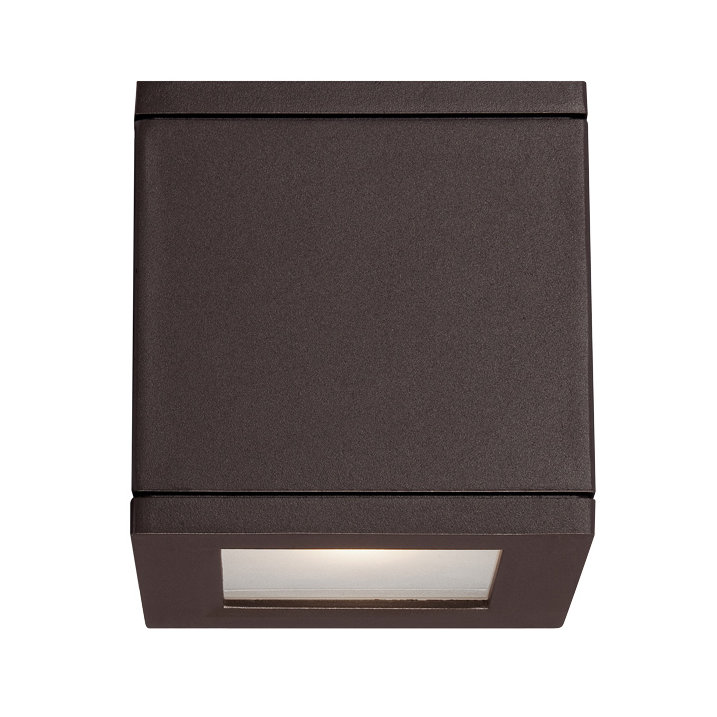 Plafonnier encastré d'extérieur 2 lumières Rubix, Bronze