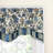 Floral Scalloped Kitchen Curtain