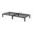 Minimal Screwless Black Bed Frame With Square Feet-1355918807