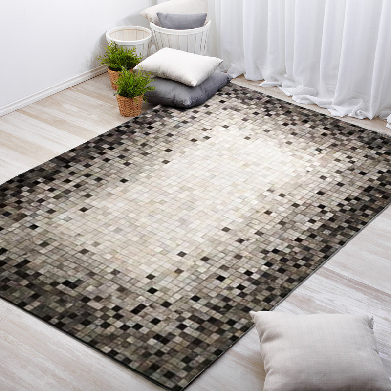 Verona Cowhide Geometric Area Rug, Rectangle 10' x 14'