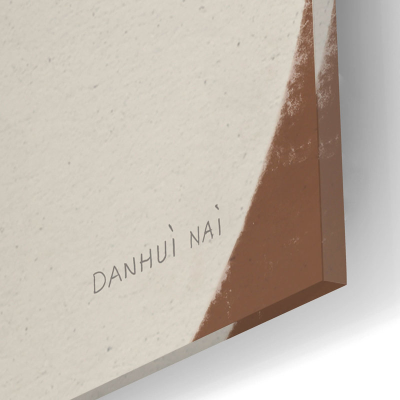  «Elegant Balance 2 Walnut Brown» par Danhui Nai, art mural en verre acrylique, H 16 po x l 12 po x P 0,13 po