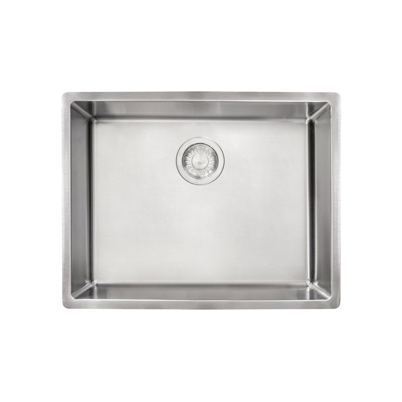 Évier de cuisine encastrable avec crépine à panier l 23 po x l 18 po cube