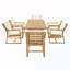 Ensemble de table de patio 7 pièces avec 6 chaises-83023182-83023183