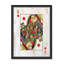 Queen Of Diamonds - Floater Frame Print on Canvas-580079412