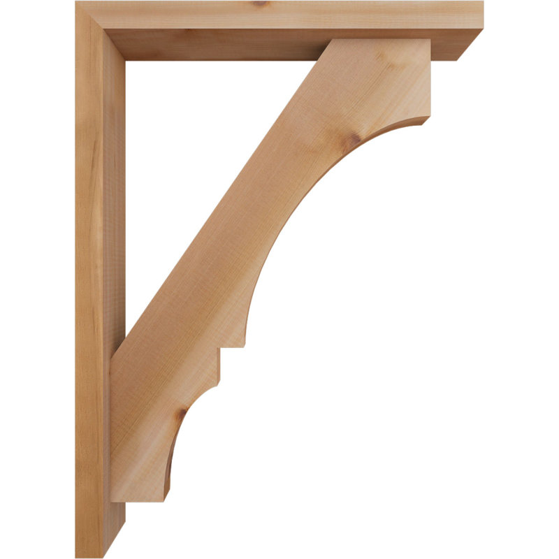 Support de bloc Balboa avec entretoise décalée, 30 x 22, Cèdre rouge occidental de l 3 1/2 po (lisse)