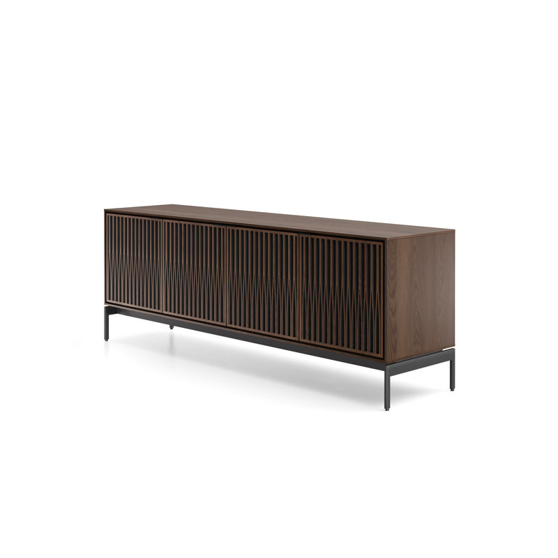 Elements - Cabinet with Console Base - Tune Door, Toasted Oak