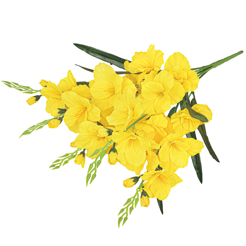 Buisson de glaïeuls artificiels, Jaune
