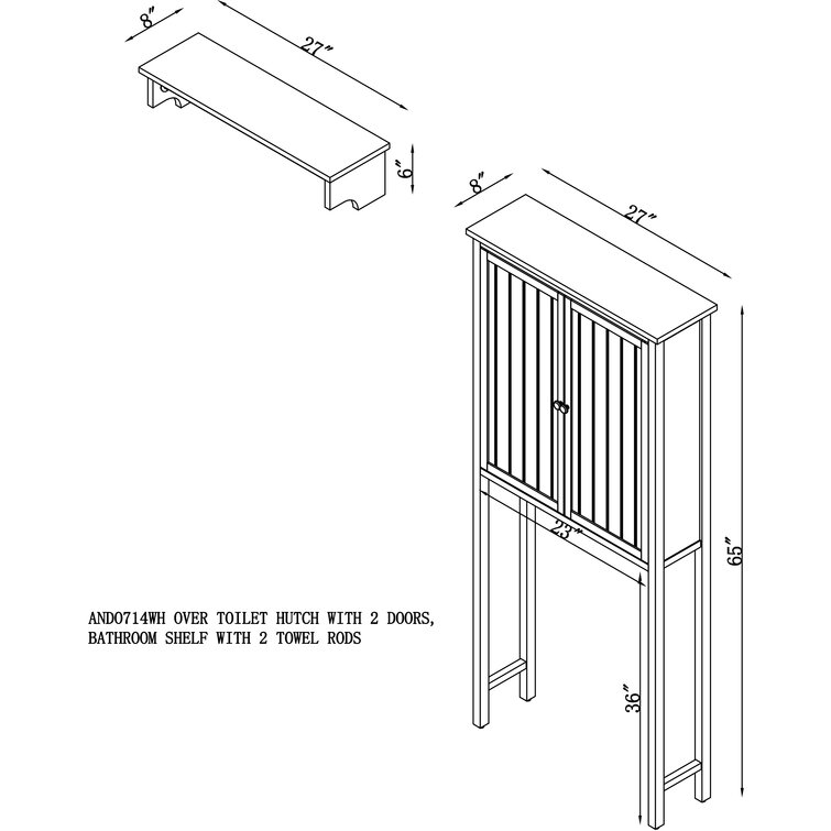 Belue Bathroom Storage Furniture Set Andover Mills