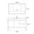 Nordic style simple vanitie bathroom cabinet