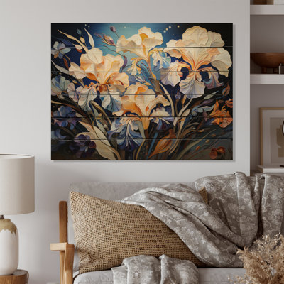 " Yellow Blue Irises Iris Dance "