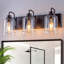 3-Light Vanity Light With Unique Glass Oil Rubbed Bronze Finish