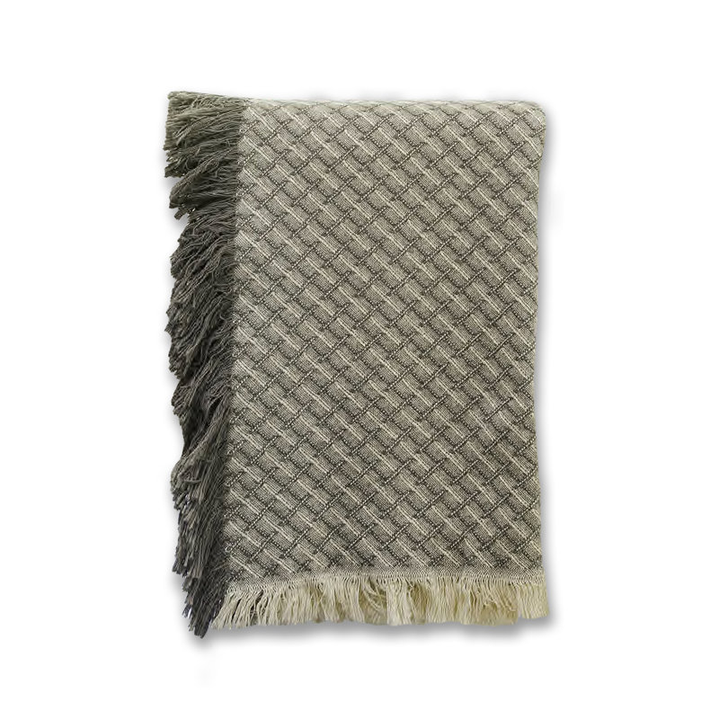 Jeté tissé 46 x 67, Gris 2