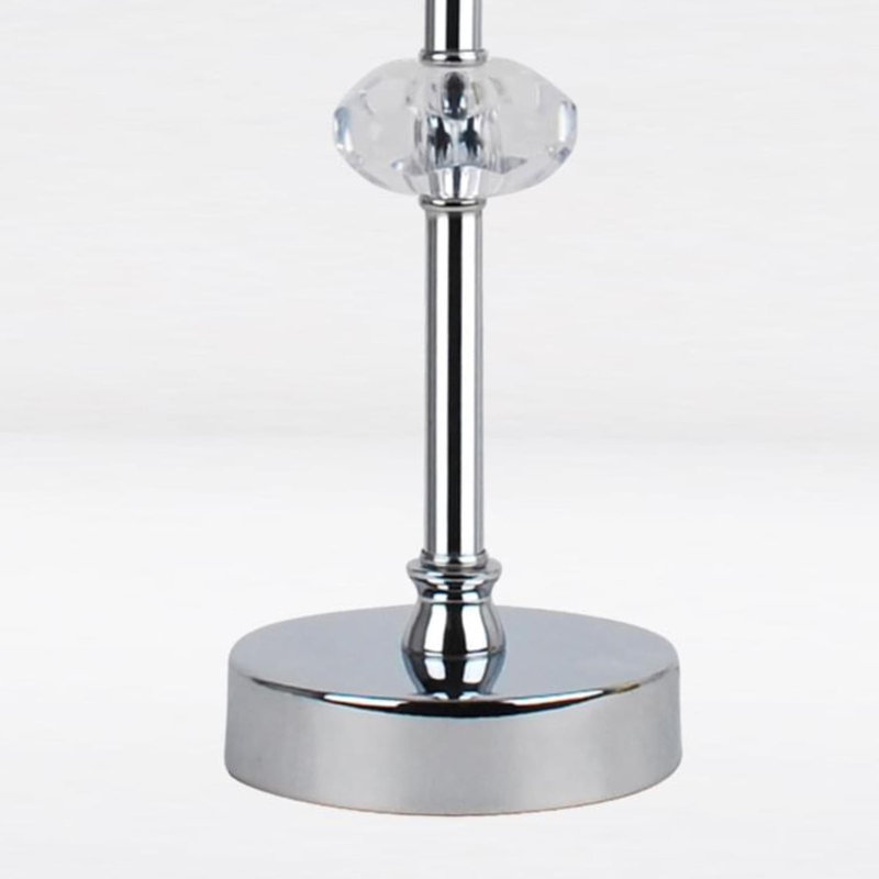 Larrison Metal Table Lamp, Polished Chrome, Ochre