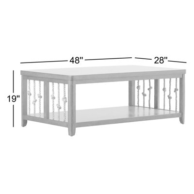 Alvon Coffee Table with Rope Detailing
