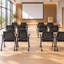 Chaise de conférence mobile pliable avec support pour tablette d'écriture certifiée BIFMA (ensemble de 2)