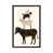 Toile avec cadre noir sélectionné