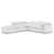 Tissu en coton blanc est en rupture de stock