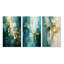 California Sunshine Retro abstrait bleu sarcelle - ensemble de 3 peintures d'art abstrait-1657951544-1657951526