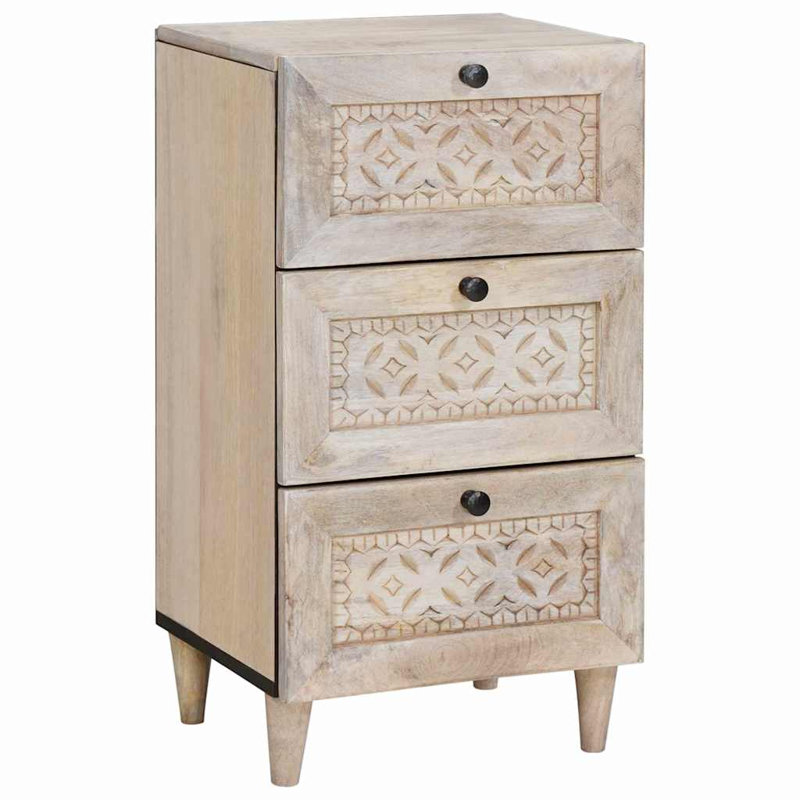 Solid Wood Accent Cabinet, White
