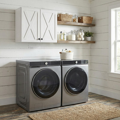 24" Farmhouse Wall Cabinet For Kitchen, Laundry Room
