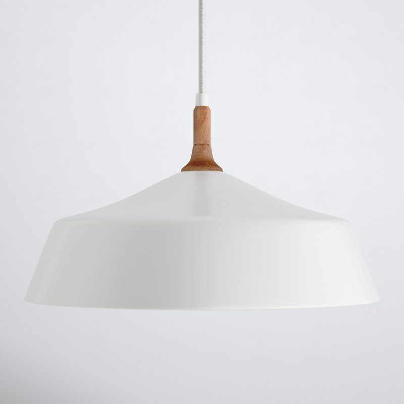 Edmar 1 - Light Single Pendant, White/Brown